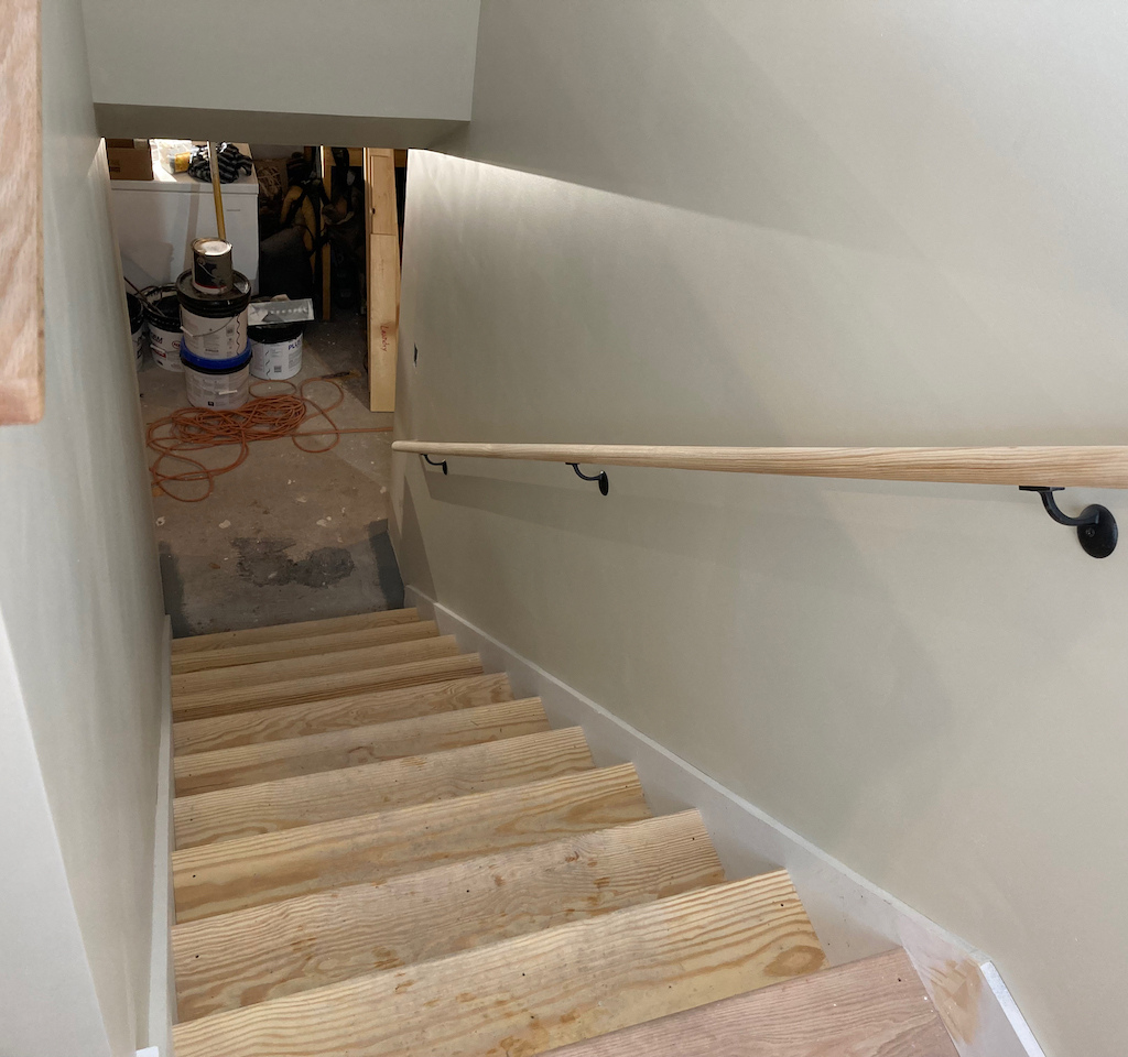 remodeled stairway and banister